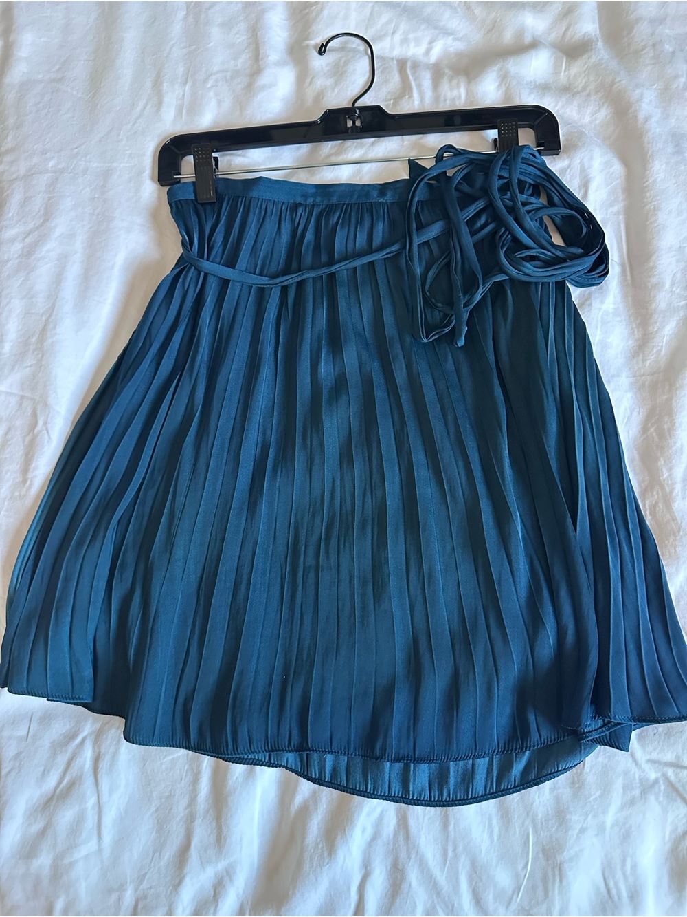 Anthropologie Deep Teal Wrap Skirt